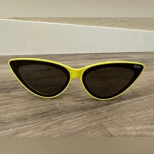 Quay Australia Neon Yellow Cat Eye Sunglasses